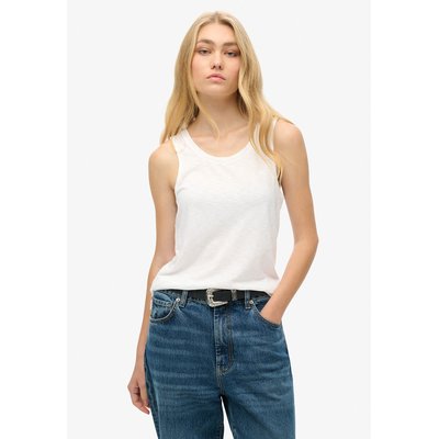 Tank top met ronde hals en geborduurd logo SUPERDRY