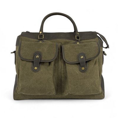 Sac week-end femme cuir et toile ZANZIBAR OH MY BAG