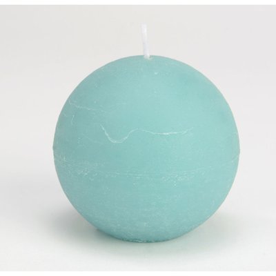 Bougie grande sphère 8 cm   azur (lot de 6) AMADEUS
