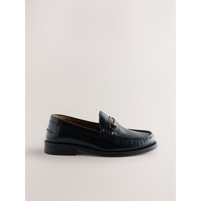 Mocassins en cuir avec mors et bout renforcé NEXT