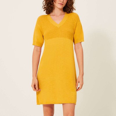 Robe jaune safran La Redoute