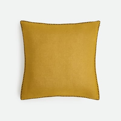 Housse de coussin unie, en lin, ELBA LA REDOUTE INTERIEURS
