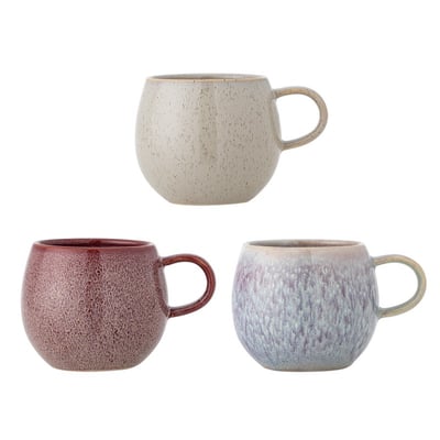 Set de 3 mugs grès  ADDISON BLOOMINGVILLE