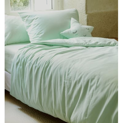 Housse de couette pour lit 1 personne PUR COTON BIO KADOLIS