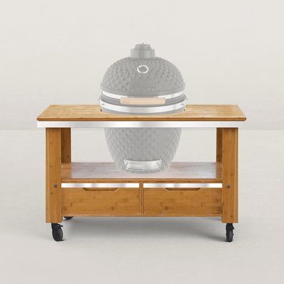 Chariot en bois avec tiroirs pour kamado KOKKO L et XL KOKKO