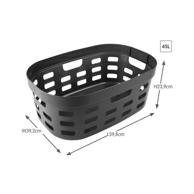Corbeille à linge en plastique 45 L JARDINDECO