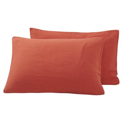 Lot de 2 taies d'oreiller en gaze de coton LOFT SENSEI MAISON