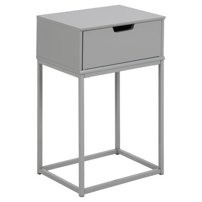 Table de chevet 1 tiroir en MDF et Métal TOILINUX