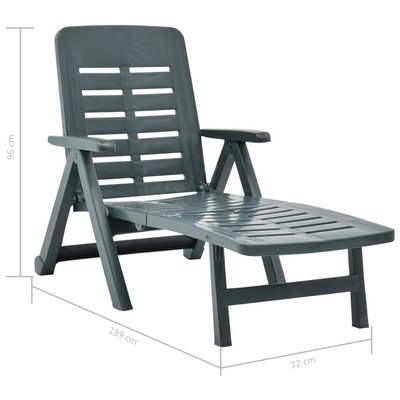 Chaise longue pliable unie HOME MAISON