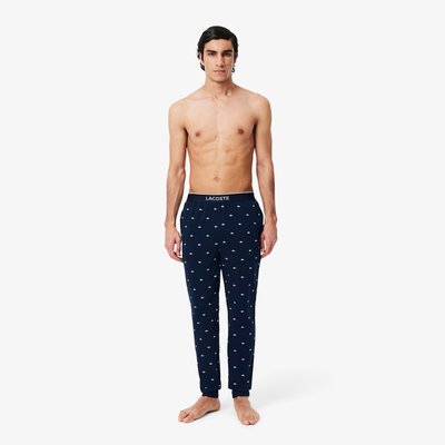 Pantalon pyjama coton imprimé LACOSTE