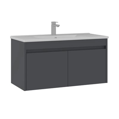 Meuble sous vasque 100 cm + vasque MOANA PIER IMPORT