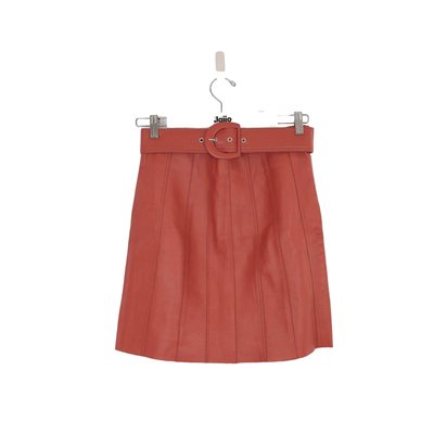 Mini jupe en cuir - Très Bon État SANDRO