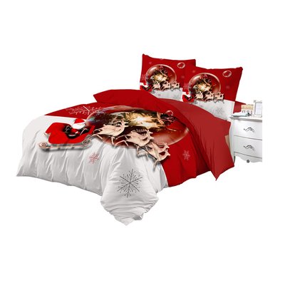 Housse de couette + taies + drap housse Rennes et traineau EDEN
