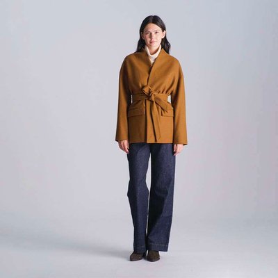 Manteau en laine vierge mélangée MIRTA BENSIMON