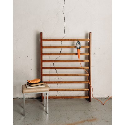 Porte serviettes en bois Jan N°21 - Bon état DEBONGOUT