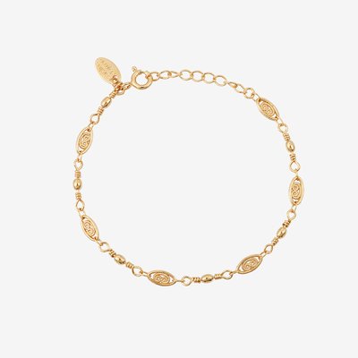 Bracelet doré à l'or fin BAROQUE CAROLINE NAJMAN