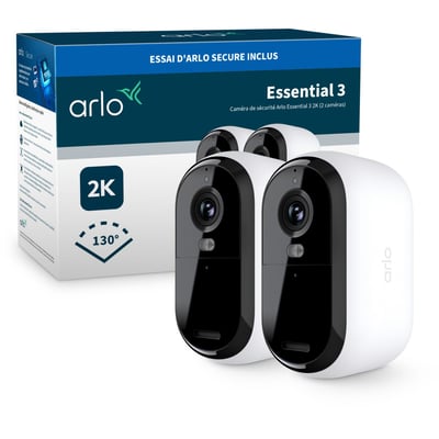 Caméra de surveillance 2 caméras ext Essential3 2K ARLO