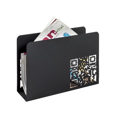Porte revues en métal noir - H26 cm CALICOSY