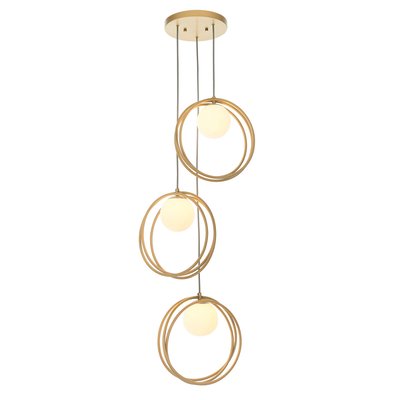 Hoop Design 3 Bulb Pendant Light SO'HOME