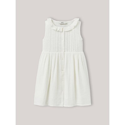 Robe en gaze de coton brodée CYRILLUS