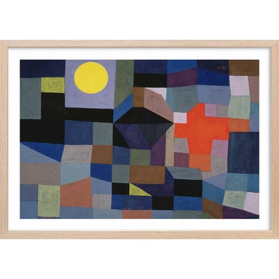 Poster Feu par pleine lune par Paul Klee HEXOA
