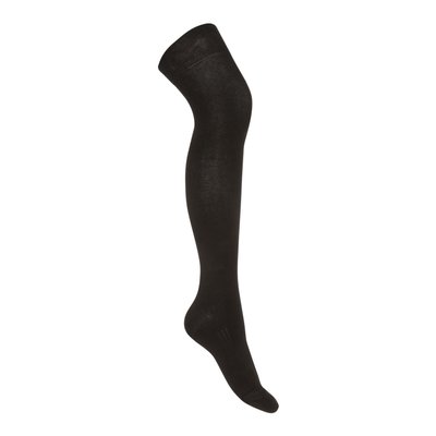 Mi-bas jersey contient du coton, noir MONOPRIX