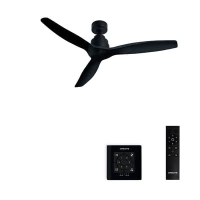 Ventilateur de plafond avec pales en ABS technique sans lumière avec contrôleur mural WIND STYLANCE CREATE