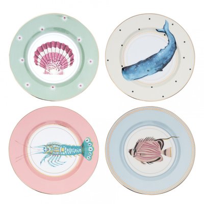 Set 4 Assiettes Animaux Marins 20cm YVONNE ELLEN
