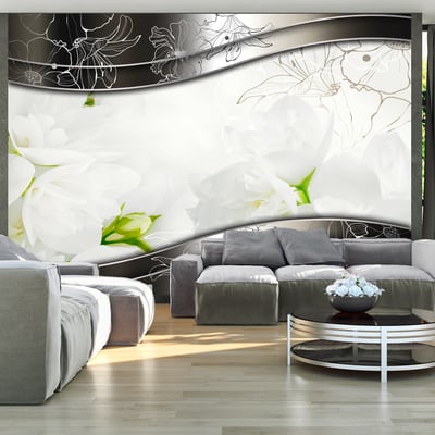 Papier peint intissé panoramique Fleurs Fleurs de jasmin EDEN