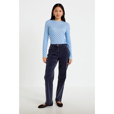 Pantalon droit en velours CACHE CACHE