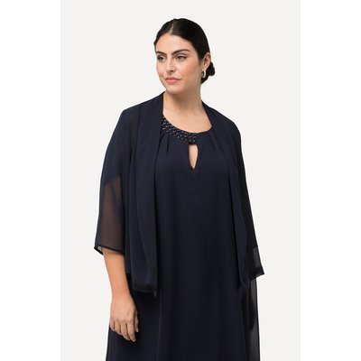 Veste en mousseline oversize. Col châle et ULLA POPKEN