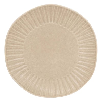 Lot de 4 assiettes plate ronde en faïence NYERO ATMOSPHERA