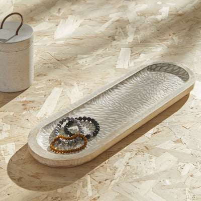 Vide poche sculpté motif devant bois MANGO WOOD FACTORY