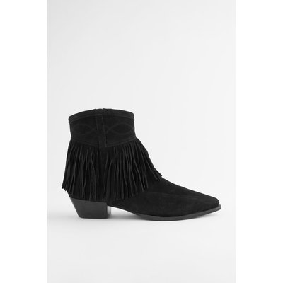 Bottines western à franges coupe classique NEXT