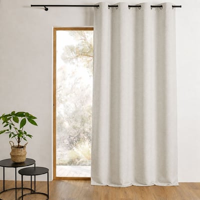Rideau 100 % occultant uni doublé HOME MAISON