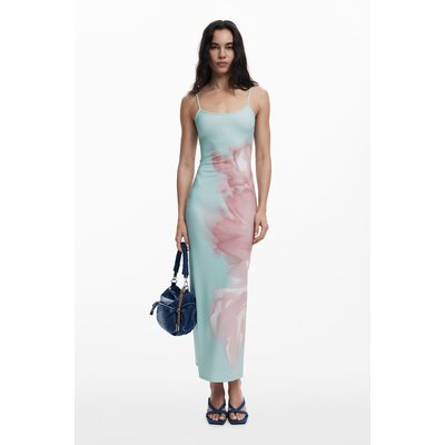 Robe midi à fleurs DESIGUAL