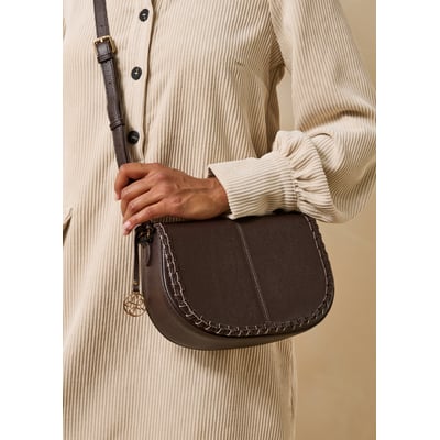 Sac besace en cuir LA FEE MARABOUTEE