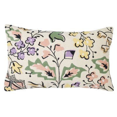 Housse de coussin en Coton appliqué et rebrodé  LOUISINE MADURA
