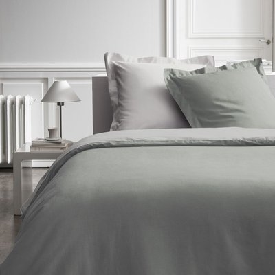Parure de lit 2 personnes bicolore coton PRESTIGE TODAY