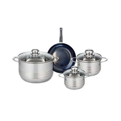 Batterie 1 poêle 20cm + 3 faitouts 14/16/24cm PRIMA BRILLANT ELO