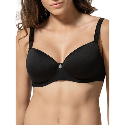 Soutien-gorge balconnet préformé SÉRIES noir LUNA SPLENDIDA