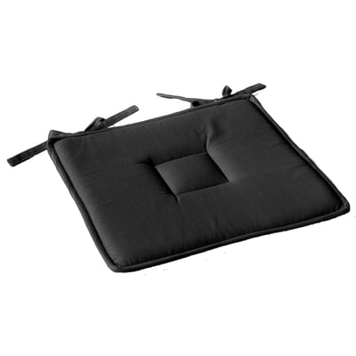 Galette de chaise plate en coton avec liens PANAMA TOILINUX