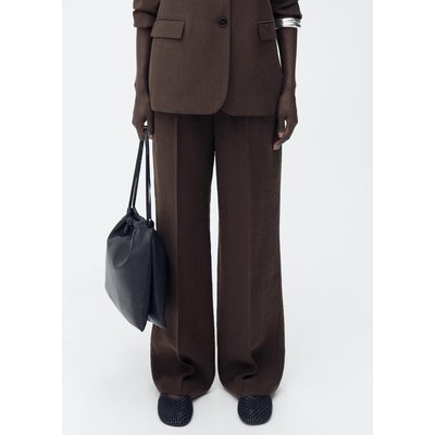 Pantalon droit costume lyocell MANGO