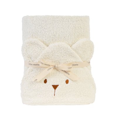 Cape de bain coton bio OURSON LITTLE CREVETTE