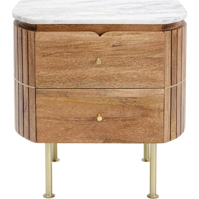 Chevet en manguier et marbre, GRACE KARE DESIGN