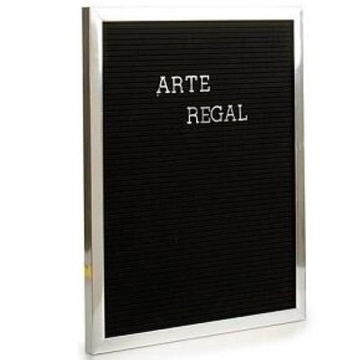 Tableau à lettres noir et argenté WADIGA