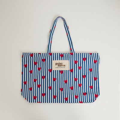 Tote bag rayé GRAIN DE MALICE