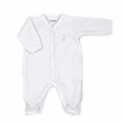 Pyjama velours - 100% coton biologique - 1 à 6 mois PREMIERS MOMENTS