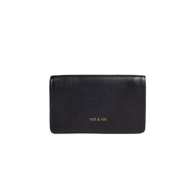 Portefeuille zippé en cuir WINNIE NAT & NIN