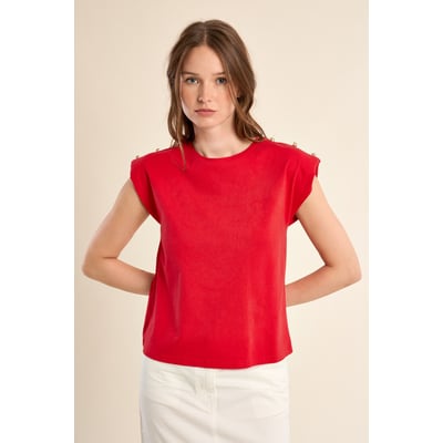 T-shirt à épaulettes MOLLY BRACKEN